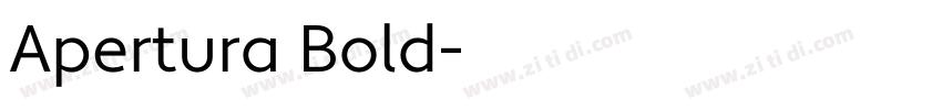 Apertura Bold字体转换